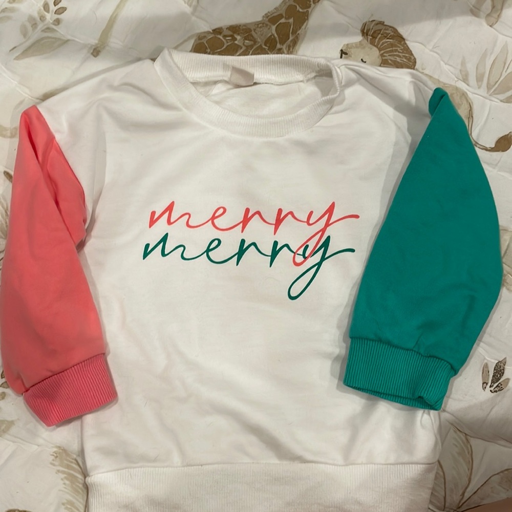 Merry merry sweatshirt bought on Etsy